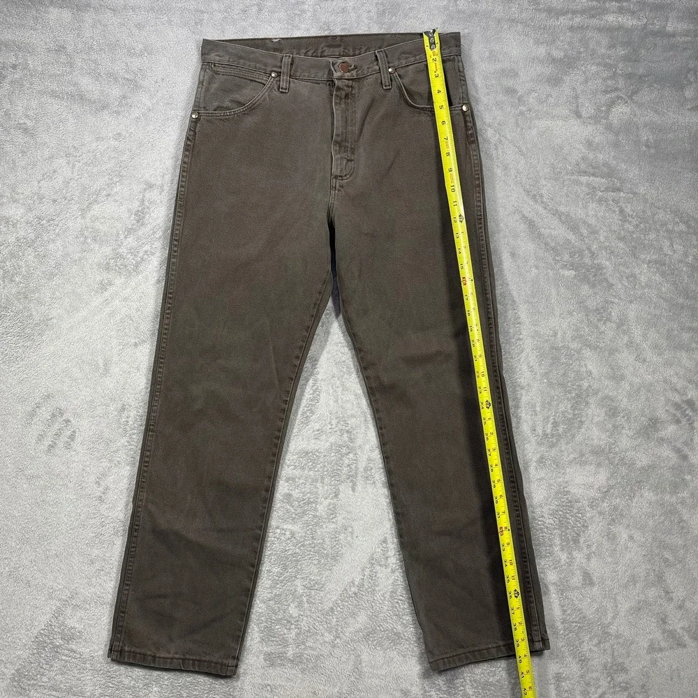 Wrangler Jeans Mens 33(31)x30(29) Brown Regular Fit Cotton Denim 13MWZRK